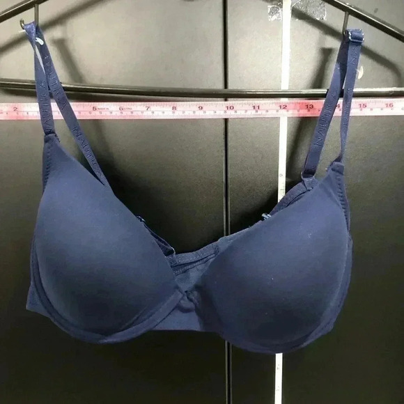 Nautica Intimates Underwire Tee Shirt Bra,padded,adjustable straps, Navy - Picture 1 of 7